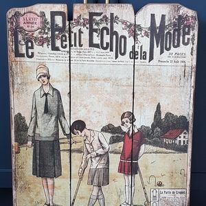 Vintage-Inspired Catalogue Cover Wooden Picture